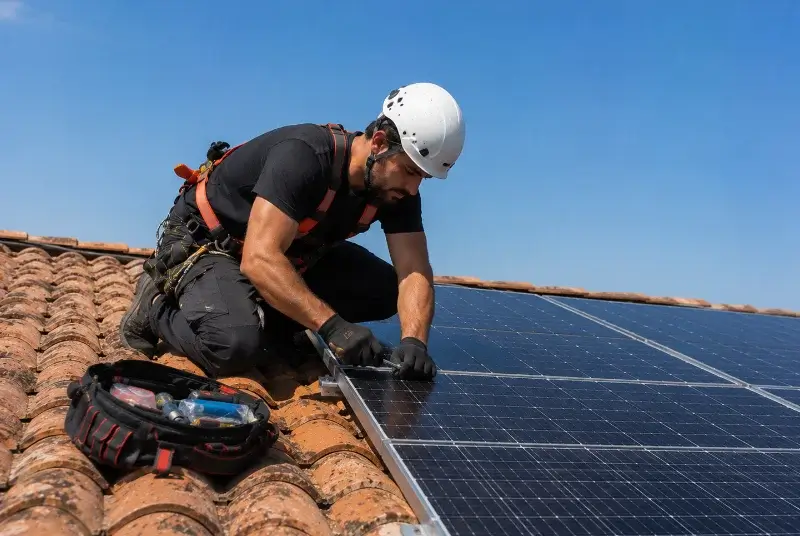 Maintenance et monitoring de panneaux solaires à Bondigoux
